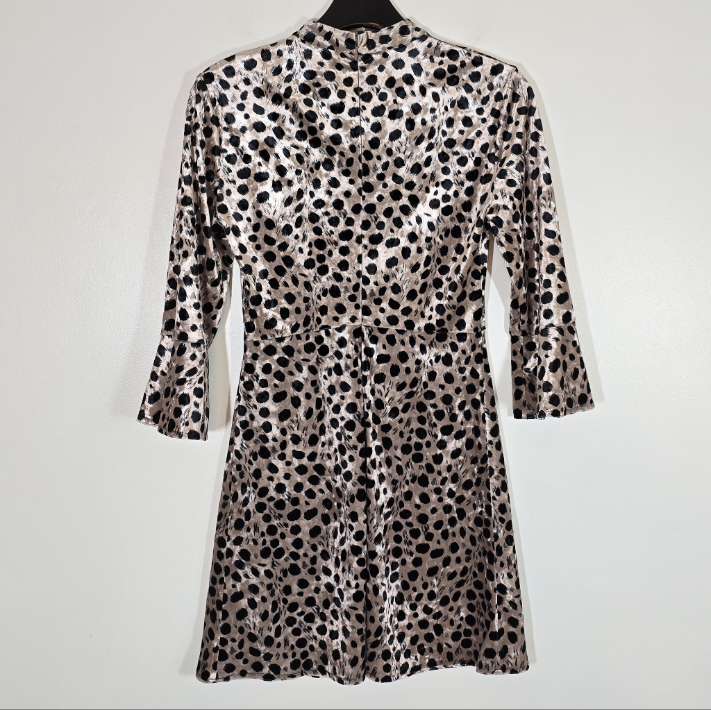 Hvn Tender Loving Care Ashley Leopard Printed Velvet Mini Dress 2 — image 4 of 7